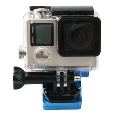Supporto per staffa fissa stent per specchietto retrovisore per moto CNC in lega di alluminio per GoPro Hero12 Black / Hero11 /10 /9 /8 /7 /6 /5, Insta360 Ace / Ace Pro, DJI Osmo Action 4 e altre action camera(Blu)