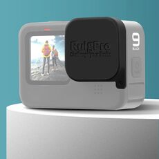 RUIGPRO PER GOPRO HERO10 BLACK / HERO9 Nero Morbido Gomma Resistente antigraffio Cappuccio per fotocamera Cappuccio protettivo (nero)