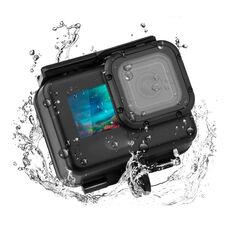 Custodia protettiva per custodia impermeabile da 50 m con fibbia Supporto base e vite per GoPro HERO9 Black (Black)