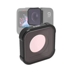 JSR KB Series Diving Color Lens Filter for GoPro HERO13 Black /12 Black /11 Black /10 Black /9 Black(Pink)