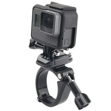 GP434 Supporto di fissaggio per manubrio di bicicletta e moto di grandi dimensioni per GoPro, Insta360, DJI e altre action camera (nero)