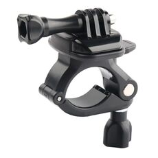 GP435 Supporto di fissaggio per manubrio di bicicletta e moto di piccole dimensioni per GoPro, Insta360, DJI e altre action camera (nero)