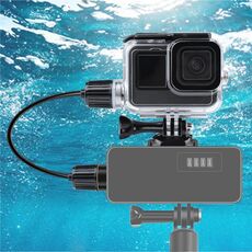 Per GOPRO HERO9 BLACK 30M Custodia per alloggiamento impermeabile in carica con fibbia Basic Mount & Screw