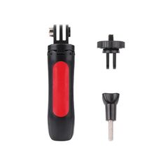 Supporto per treppiede pieghevole multifunzionale, monopiede per selfie, per GoPro, Insta360, DJI e altre action camera, lunghezza: 12-23 cm (rosso)