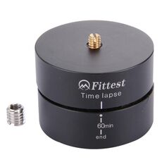 Fittest 360tl 360 gradi Panoramica Panorama rotante Panorama cilindrico PTZ PTZ 60min / 45min / 30min / 15min Time Lapse Stabilizzatore Adattatore a treppiede con cuscinetto da 2 kg per per Gopro Hero9 Nero / Hero8 Black / 7 / 6/5 / 5 Sessione / 4 Sessione / 4/3 + / 3/2/1, DJI Azione Osmo, Xiaoyi e altre telecamere azioni e fotocamere micro singole e DSLR