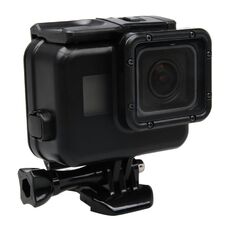 2 in 1 per GoPro HERO5 Touch Screen Cover posteriore + Custodia protettiva impermeabile 45m (non è necessario smontare l'obiettivo quando installato) con fibbia di montaggio di base e vite di comando (nera)