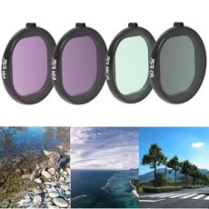 JSR Round Housing 4 in 1 UV + CPL + ND4 + ND8 Lens Filter per GoPro HERO8 Black