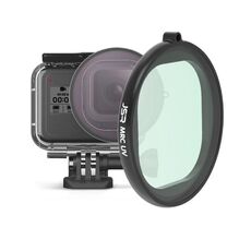 Filtro per lenti UV JSR con alloggiamento rotondo per GoPro HERO8 Black