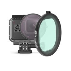 JSR Round Housing 16X Macro Lens Filter per GoPro HERO8 Black