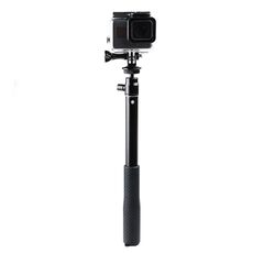 Supporto per treppiede pieghevole con impugnatura da 30-93 cm, monopiede multifunzionale per selfie stick per GoPro, Insta360, DJI e altre action camera, telefoni