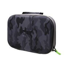 Custodia portatile impermeabile antiurto in EVA con motivo mimetico per GoPro, Insta360, DJI e altri accessori per action cam, dimensioni: 27 cm x 19 cm x 7 cm