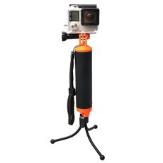 Impugnatura galleggiante con supporto per treppiede e cinturino anti-smarrimento regolabile per GoPro, Insta360, DJI e altre action camera