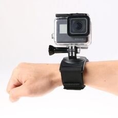 GP278 3 in 1 Cinghie per mano, polso, braccio e gamba Supporto con rotazione a 360 gradi per GoPro, Insta360, DJI e altre action camera (nero)