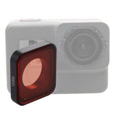 Filtro per lenti a colori Snap-on per Gopro Hero6 / 5 (rosso)