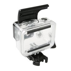 Per Gopro HERO4 / 3+ Sport Action Camera Custodia impermeabile Custodia in plastica ABS Chiusura a scatto per porta posteriore (Nero)