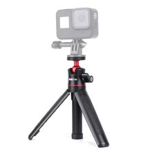 RUIGPRO Supporto per treppiede pieghevole multifunzionale Selfie Monopiede Stick con testa a sfera per GoPro, Insta360, DJI e altre action camera (nero)