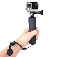 Impugnatura galleggiante Bobber con cinturino anti-smarrimento regolabile per GoPro, Insta360, DJI e altre action camera (nero)