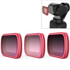 3 PCS PGYTECH P-18C-015 Tuta oscurante sfumata Professione Filtro lente colorata per DJI Osmo Pocket