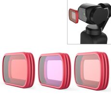 3 PCS PGYTECH P-18C-017 Tuta per filtro per lenti da immersione professionale per DJI Osmo Pocket