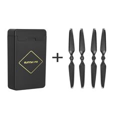 Sunnylife M3-SN376 2 paia Plade dell'elica + scatola di immagazzinaggio per DJI Mavic 3 (Argento)
