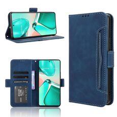 Per ASUS Zenfone 12 Ultra Skin Feel Calf Texture Card Slots Custodia in pelle per telefono (blu)