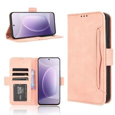 Custodia in pelle con texture di vitello effetto pelle di vitello per Honor 300 5G (rosa)