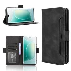 Custodia in pelle con texture di vitello effetto pelle di vitello per Honor 300 Pro 5G / 300 Ultra 5G (nera)