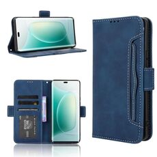 Custodia in pelle con texture di vitello effetto pelle di vitello per Honor 300 Pro 5G / 300 Ultra 5G (blu)