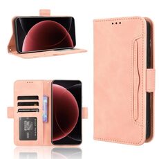 Per Xiaomi 15 Ultra Skin Feel Calf Texture Card Slots Custodia per telefono in pelle (rosa)