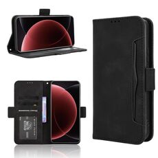Per Xiaomi 15 Ultra Skin Feel Calf Texture Card Slots Custodia per telefono in pelle (nero)