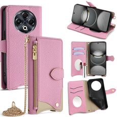 Per Tecno Spark 30 4G Crossbody Chain Fishtail Litchi Custodia in pelle per telefono (rosa)