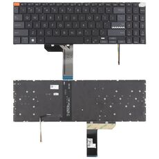Tastiera per laptop retroilluminata versione USA per Asus Vivobook Pro 15X OLED K6501 M6501 (nera)