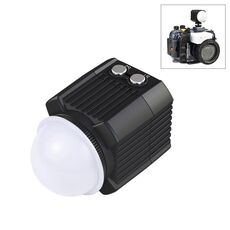 PULUZ 60m Luce di riempimento per fotografia a LED subacquea 7,4 V/1100 mAh Luce subacquea per GoPro, Insta360, DJI e altre action camera (nero)