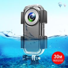 Caso di alloggiamento impermeabile subacqueo di Pulluz 30m per INSTA360 One X2 (trasparente)