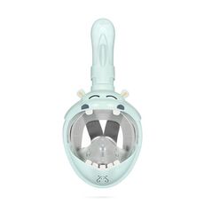 Maschera di subacquea full Dry Bambini dei cartoni animati Swimming Anti-nebbia Snorkeling Mask, Dimensioni: XS (Ippopotamo)