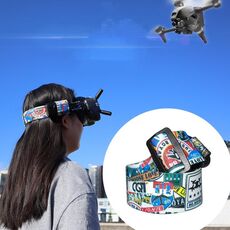 Occhiali video di volo graffiti a colore cinturino fisso per la fascia fissa per dji fpv goggles v2 cinghia