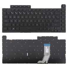 Tastiera per laptop retroilluminata RGB versione USA per Asus ROG Strix Scar G512 G512LV G512LW G512LI (nera)