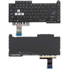 Tastiera per laptop retroilluminata colorata versione USA per Asus ROG Strix G15 G513 G513Q G513QM G513QY G533 (nero)