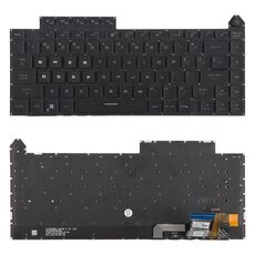 Tastiera per laptop retroilluminata colorata versione USA per Asus ROG Strix G16 G614 G614JU G634 G634JY 2023 (nero)