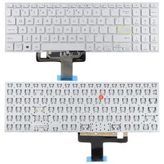 Tastiera per laptop versione USA per Asus VivoBook X521 V5100E X521FL S5600F S533F 2020 (argento)