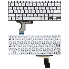 Tastiera per laptop versione USA per Asus VivoBook 14 X420 X420F X420FA X420U A420F A420 A420U S420 S420UA P1411F P1411FA (argento)