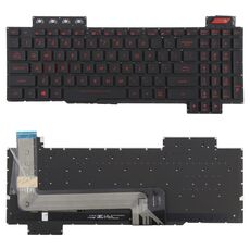 Tastiera per laptop retroilluminata versione USA per Asus FX63 FX63V FX503VM FX503VD ZX63VE FZ63V GL503VS (rosso)