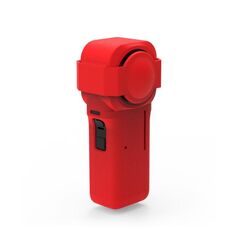 PULUZ Custodia protettiva in silicone con copriobiettivo per Insta360160; One160; RS 1 pollice 360 Edition (rosso)