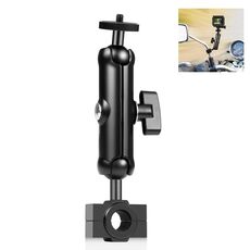PULUZ Supporto per moto Specchietto retrovisore Supporto fisso per GoPro e altre action cam (nero)