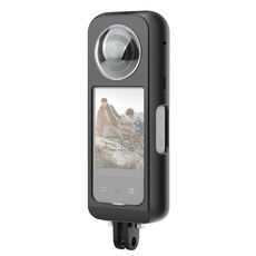 Per Insta360 X3 PULUZ Metallo Gabbia Protettiva Telaio Alloggiamento con Protezione Lenti (Nero)
