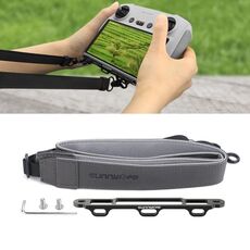 Sunnylife MM3-GS389 per Mini 3 Pro DJI RC con telecomando per schermo cordino in pelle (nero grigio)