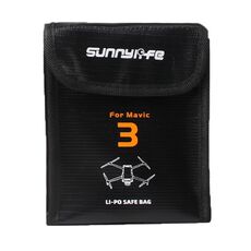 Per Mavic 3 Sunnylife M3-DC105 Batterie 2 in 1 Stoccaggio sicuro Borse a prova di esplosione