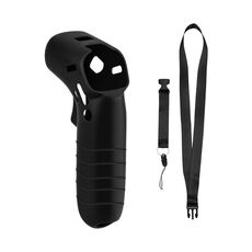 Per DJI FPV Combo Controller Custodia protettiva in silicone Custodia protettiva in pelle con cordino nero
