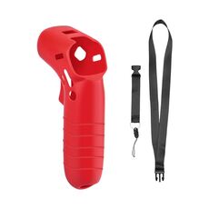 Per DJI FPV Combo Controller Cover in silicone Custodia protettiva Custodia in pelle con cordino rosso