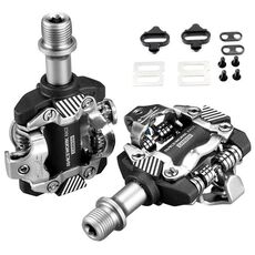 Pedale autobloccante per mountain bike RACEWORK M8100 Pedale SPD ultraleggero con cuscinetto DU, colore: nero